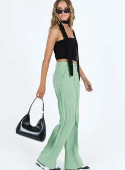 Princess Polly Archer Pants Basil Flash Sale