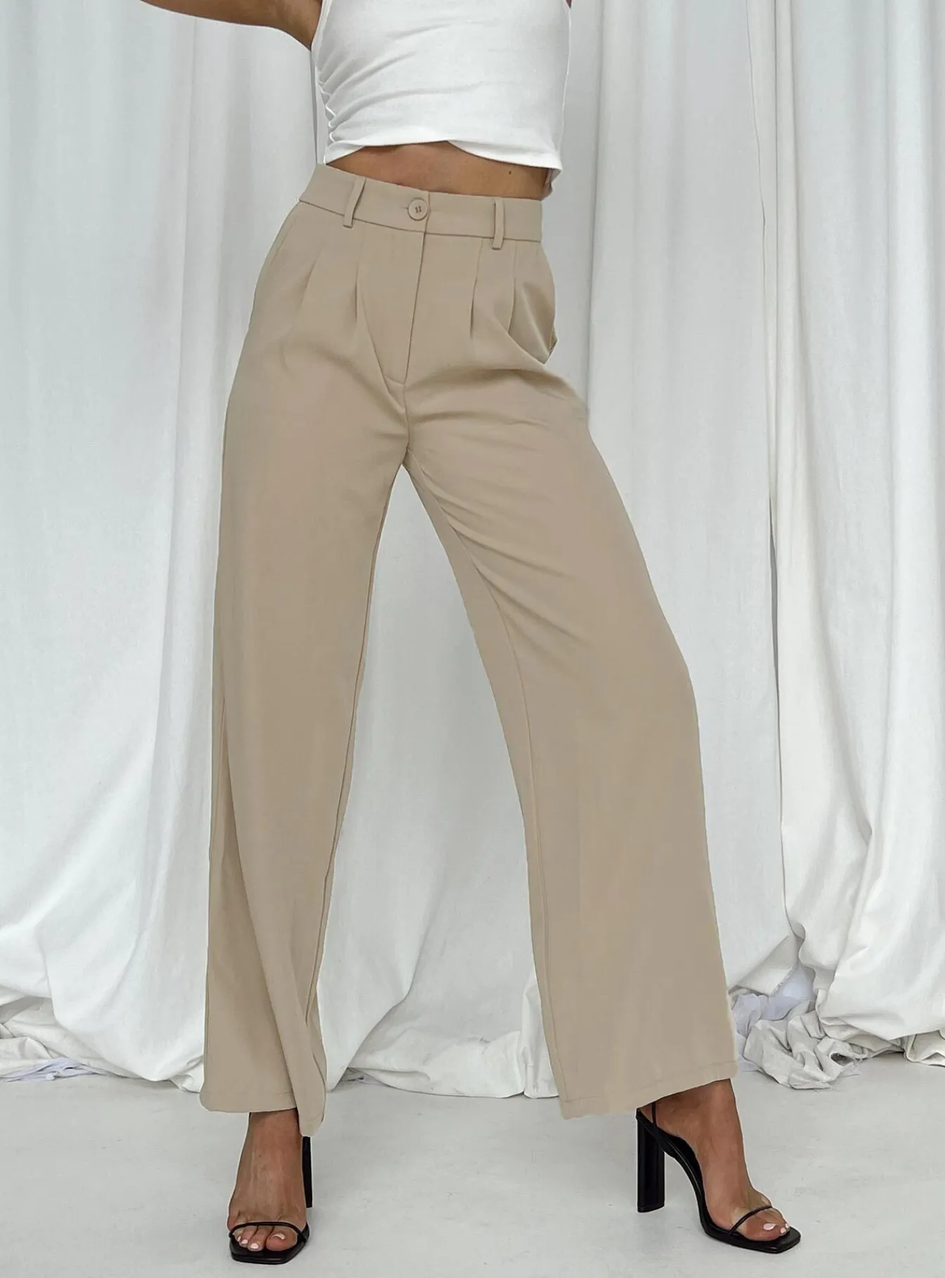 Princess Polly Archer Pantseco Tall Taupe Clearance