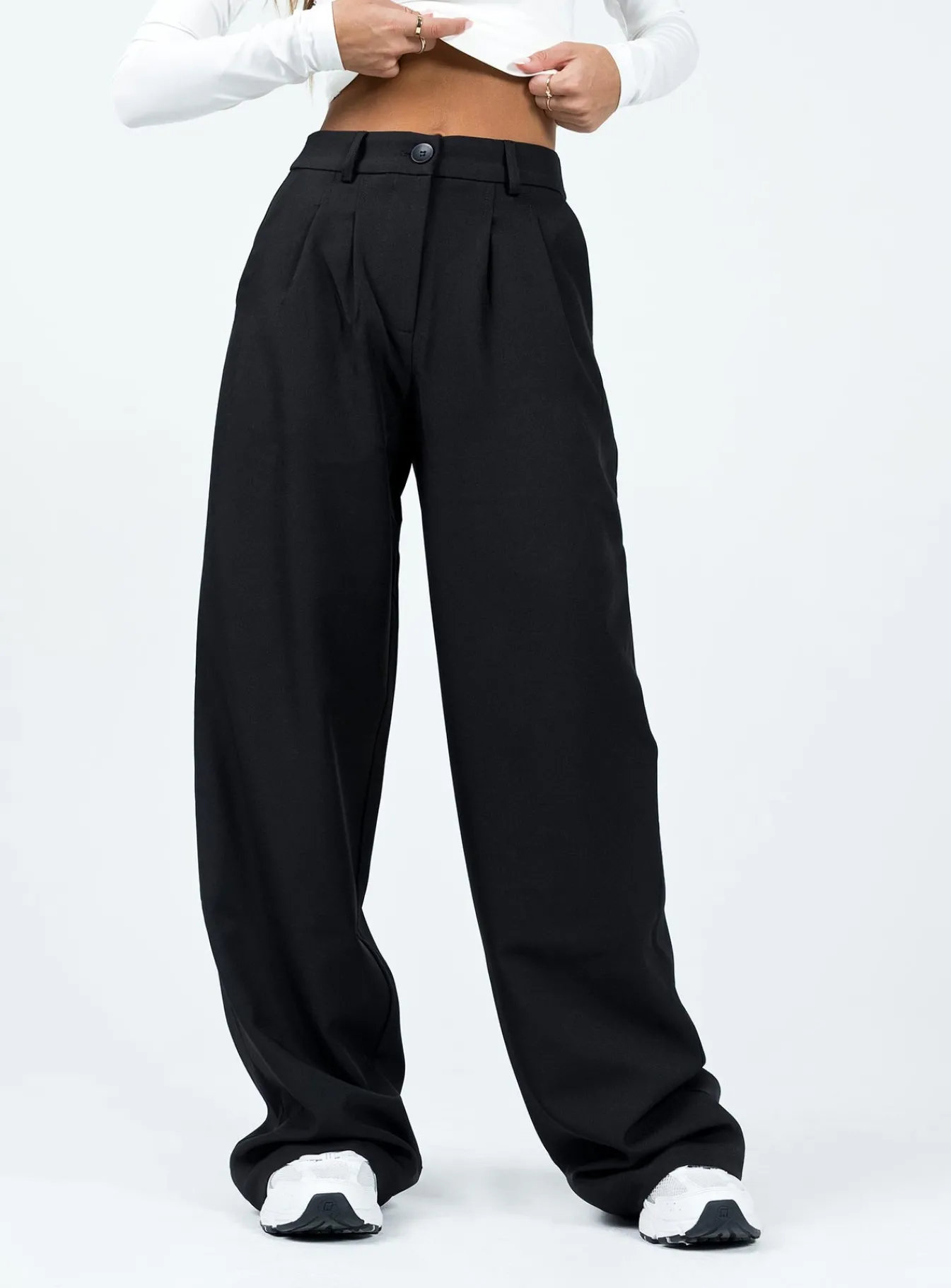 Princess Polly Archer Pantslower Impact Black Store