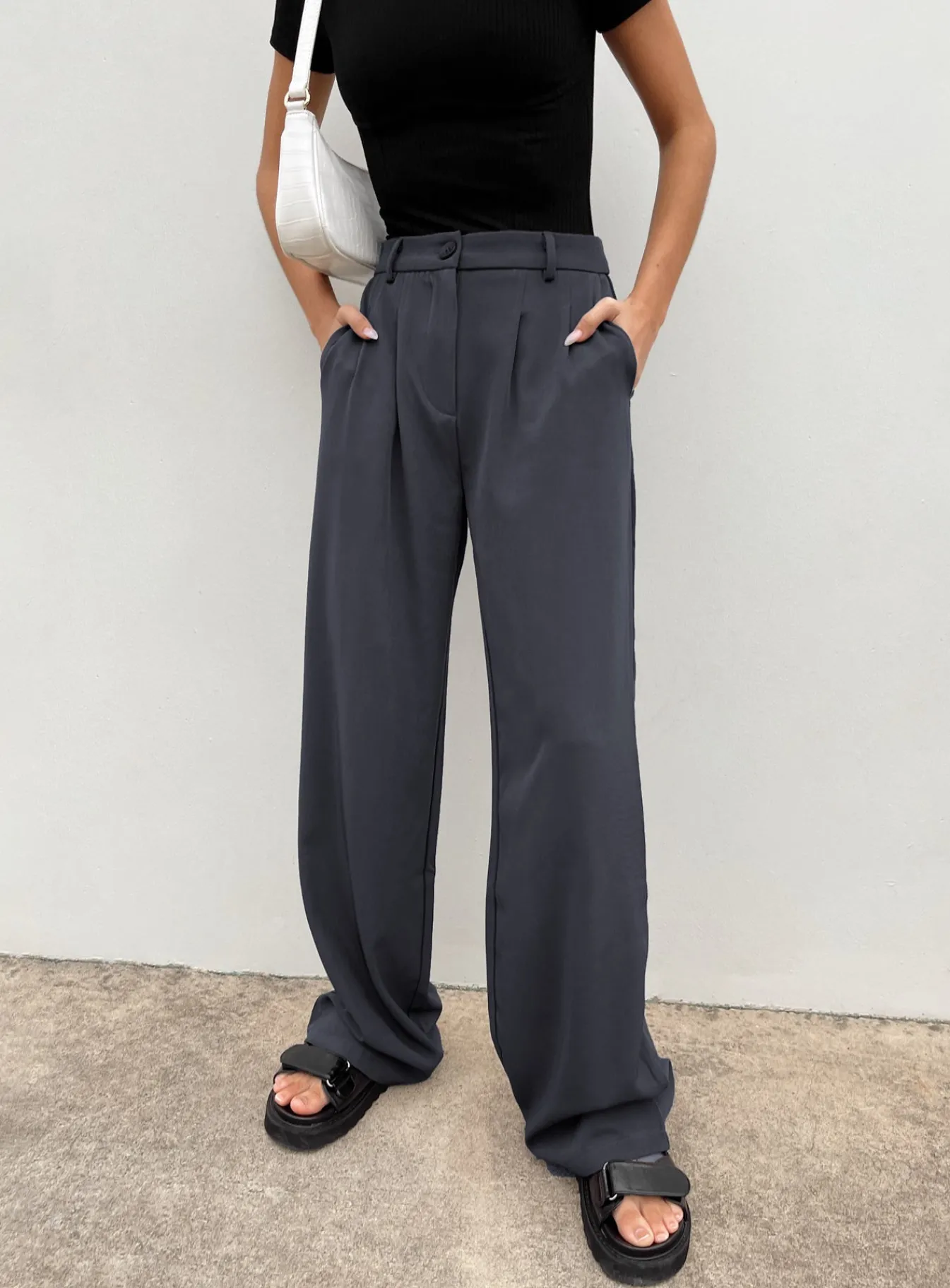 Princess Polly Archer Pantslower Impact Slate Clearance