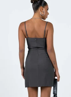 Princess Polly Archette Corset Mini Dress Slate Flash Sale