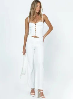 Princess Polly Archette Corset Vest White Sale