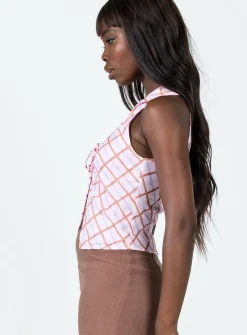 Princess Polly Ardell Top Pink Multi Best