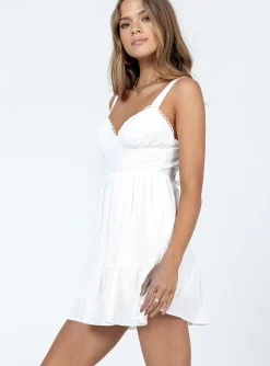 Princess Polly Arialena Mini Dress White New