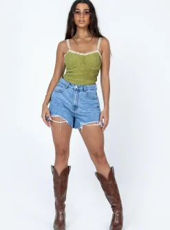 Princess Polly Arielle Bustier  Green Best Sale