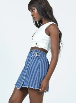 Princess Polly Ariyah Wrapmini Skirt Denim Store