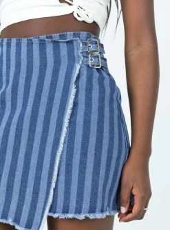 Princess Polly Ariyah Wrapmini Skirt Denim Store