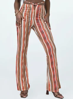 Princess Polly Arizona Flare Pants  Multi Clearance