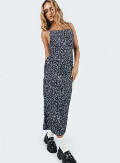 Princess Polly Arkana Maxi Dressfloral   Black Discount