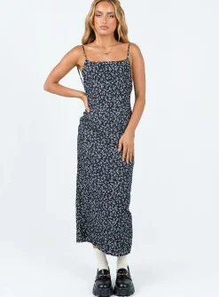 Princess Polly Arkana Maxi Dressfloral Black Discount