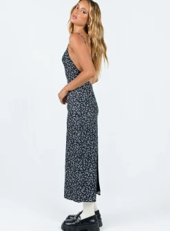 Princess Polly Arkana Maxi Dressfloral Black Discount
