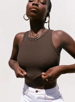 Princess Polly Arlo Top  Brown Shop