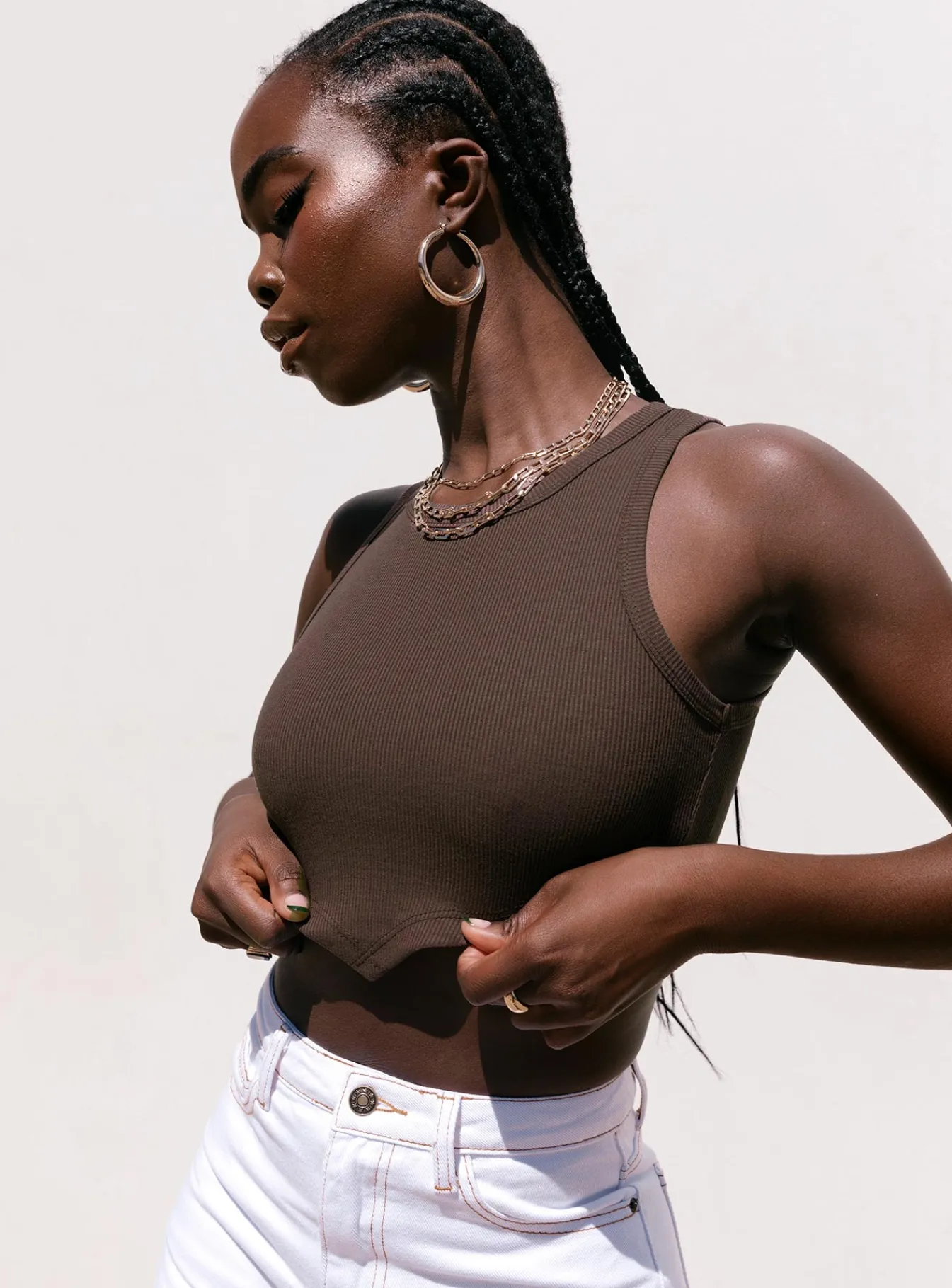 Princess Polly Arlo Top Brown Shop