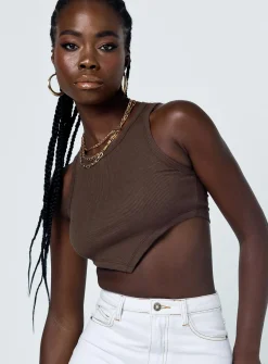 Princess Polly Arlo Top Brown Shop