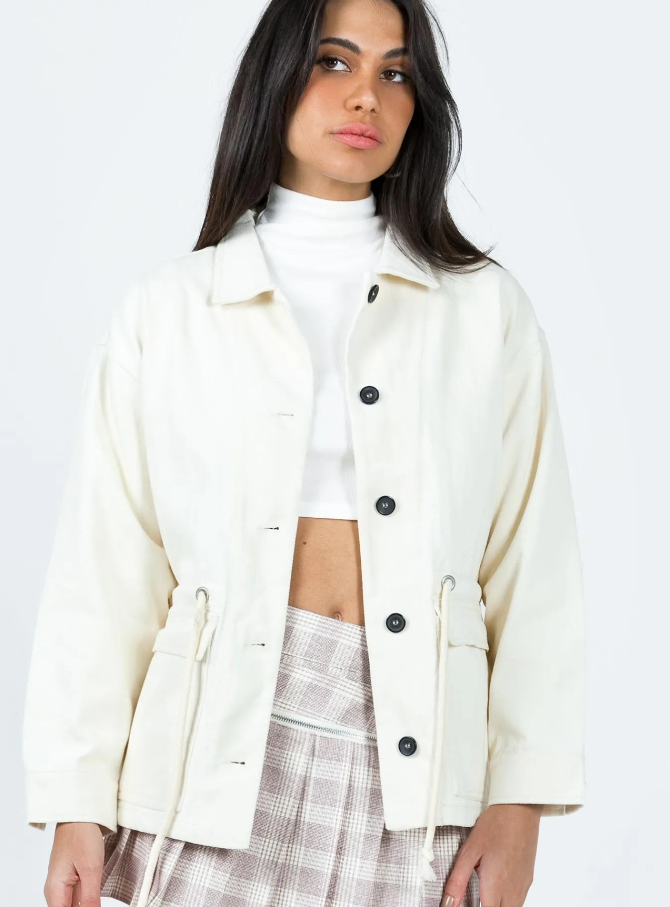 Princess Polly Armand Jacket Cream Cheap
