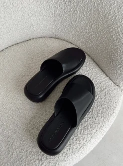 Princess Polly Armell Slides  Black Cheap