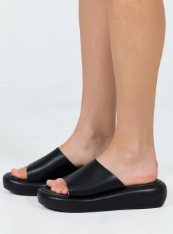Princess Polly Armell Slides Black Cheap