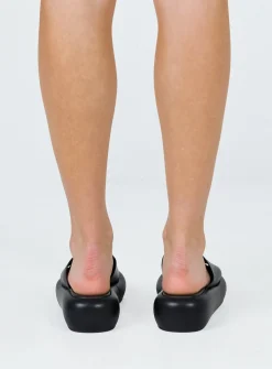 Princess Polly Armell Slides Black Cheap
