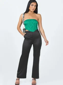 Princess Polly Armona Strapless Top Green Outlet