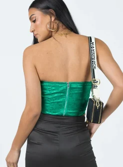Princess Polly Armona Strapless Top Green Outlet