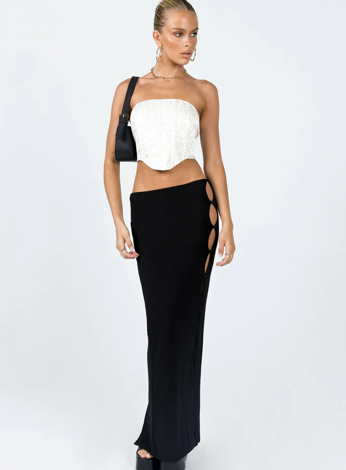 Princess Polly Armona Strapless Top Cream Best Sale