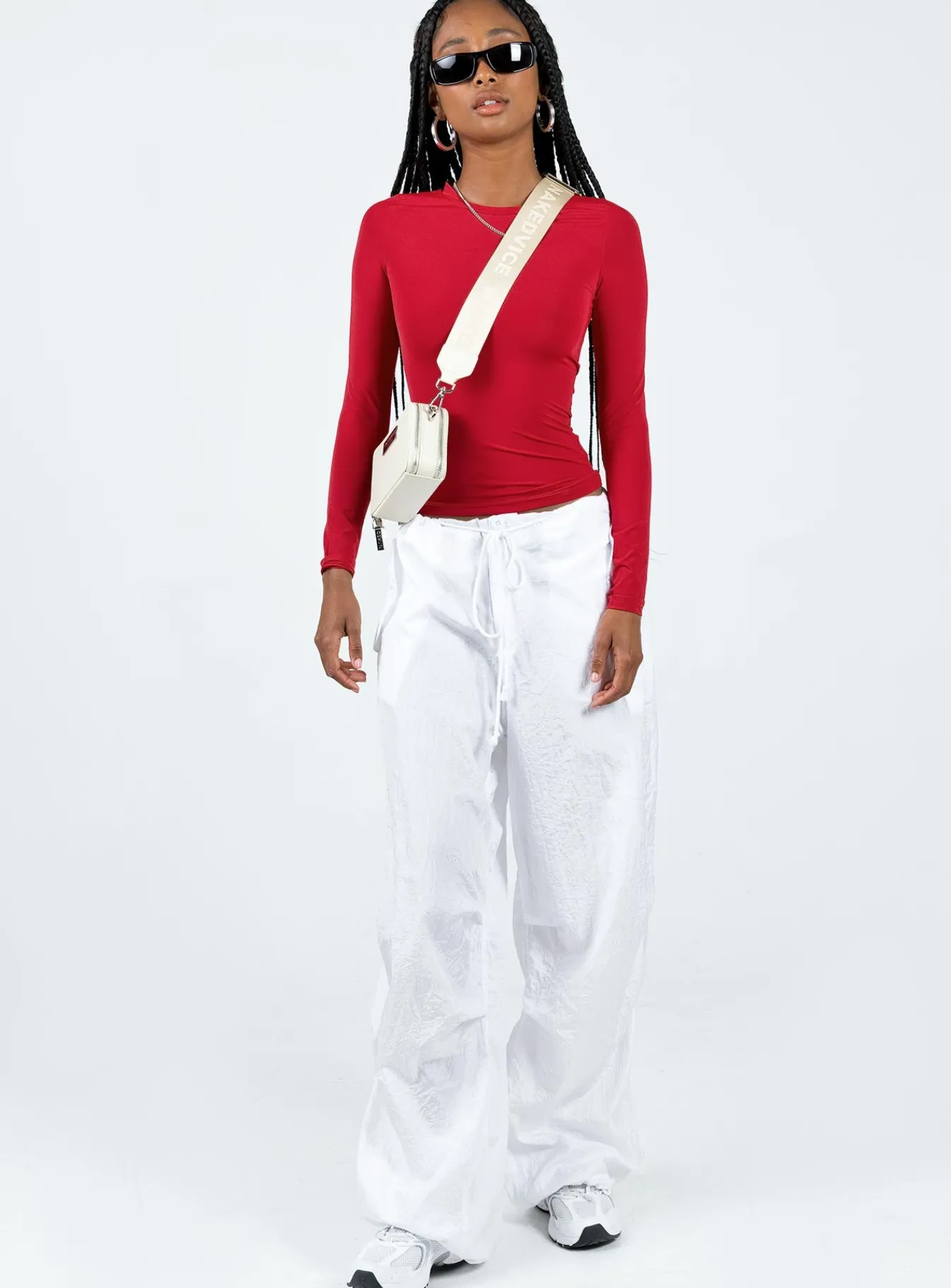 Princess Polly Arnim Long Sleeve Top Red Online