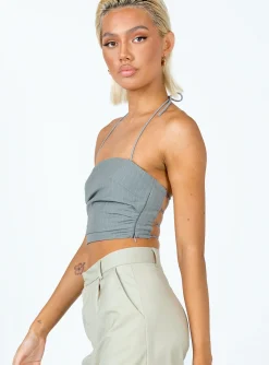 Princess Polly Aroya Top Grey Online