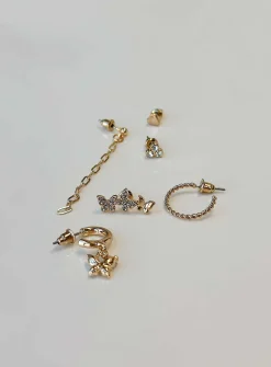 Princess Polly Arriane Earring Pack  Gold Fashion