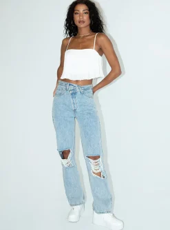 Princess Polly Arrowhead Top White Hot
