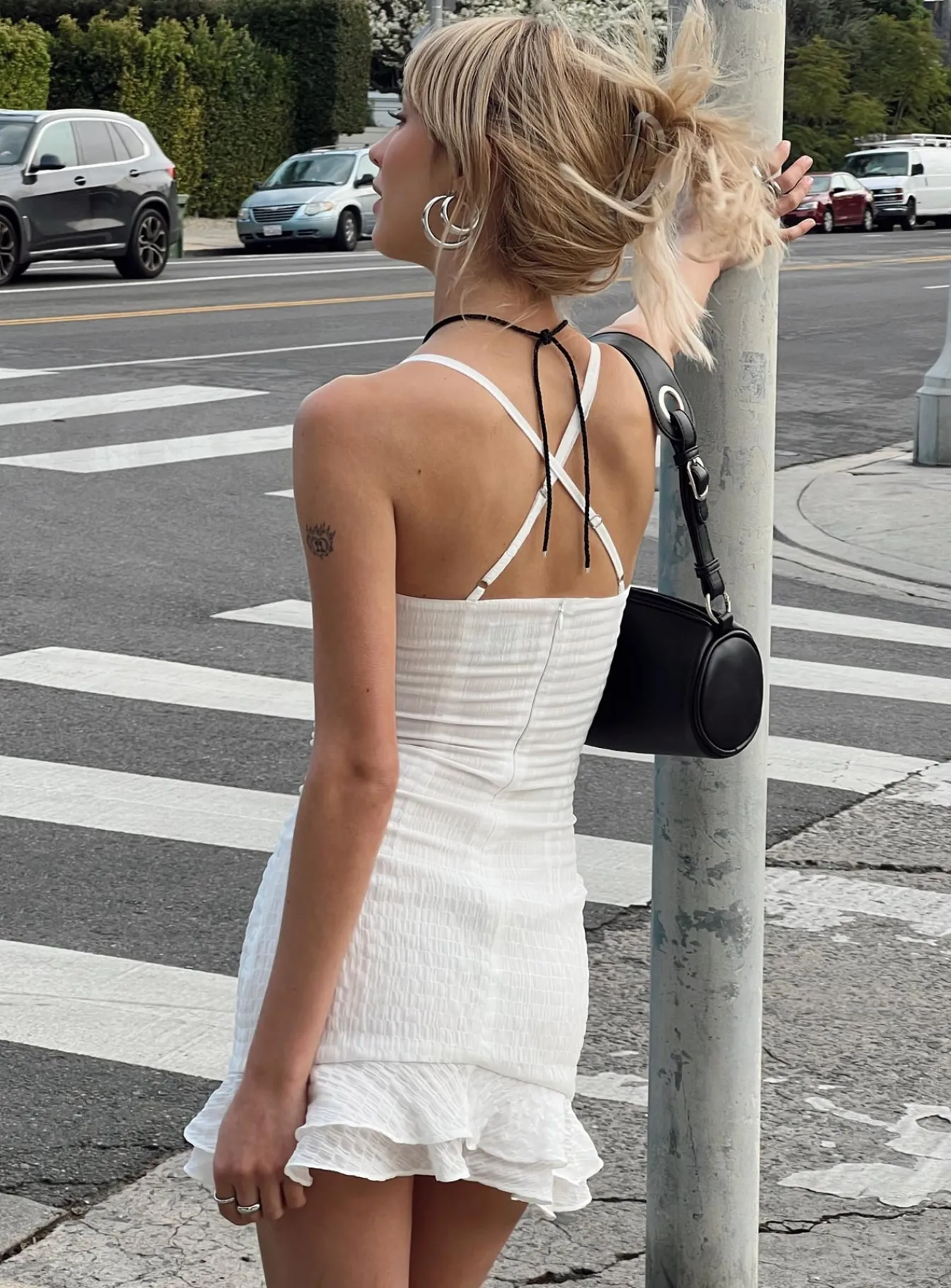 Princess Polly Arsia Mini Dress White Clearance