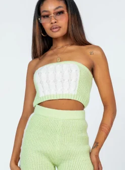 Princess Polly Artesia Strapless Top  Green Online