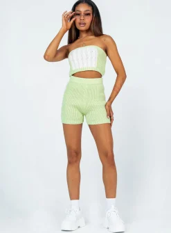 Princess Polly Artesia Strapless Top Green Online