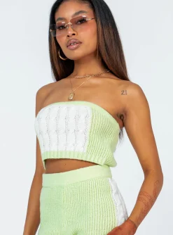 Princess Polly Artesia Strapless Top Green Online