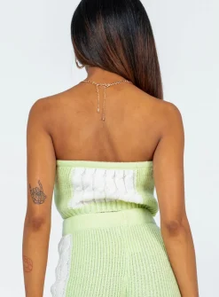 Princess Polly Artesia Strapless Top Green Online