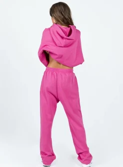 Princess Polly Arya Straight Leg Track Pants Pink Cheap