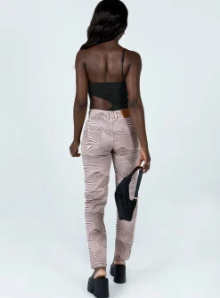 Princess Polly Aryana Straight Leg Jeans Multi Discount