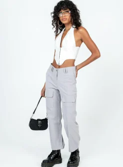 Princess Polly As You Were Cargo Pants Grey Discount