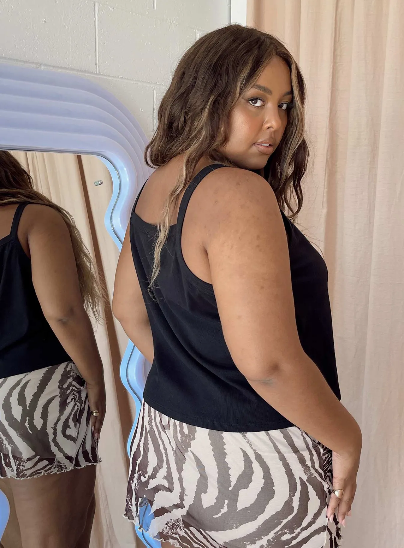 Princess Polly Ashby Topcurve Black Cheap