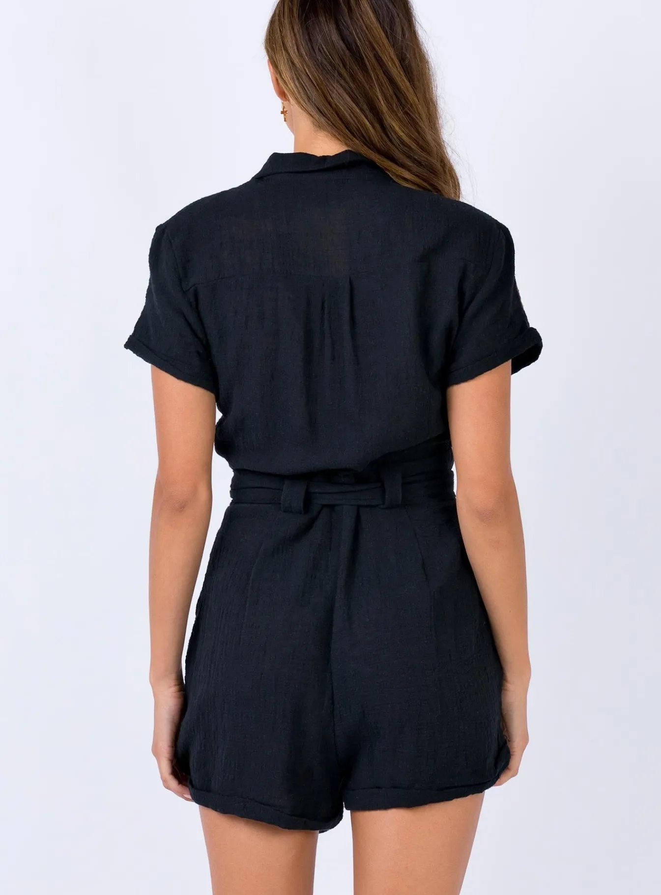 Princess Polly Ashens Romper Black Hot