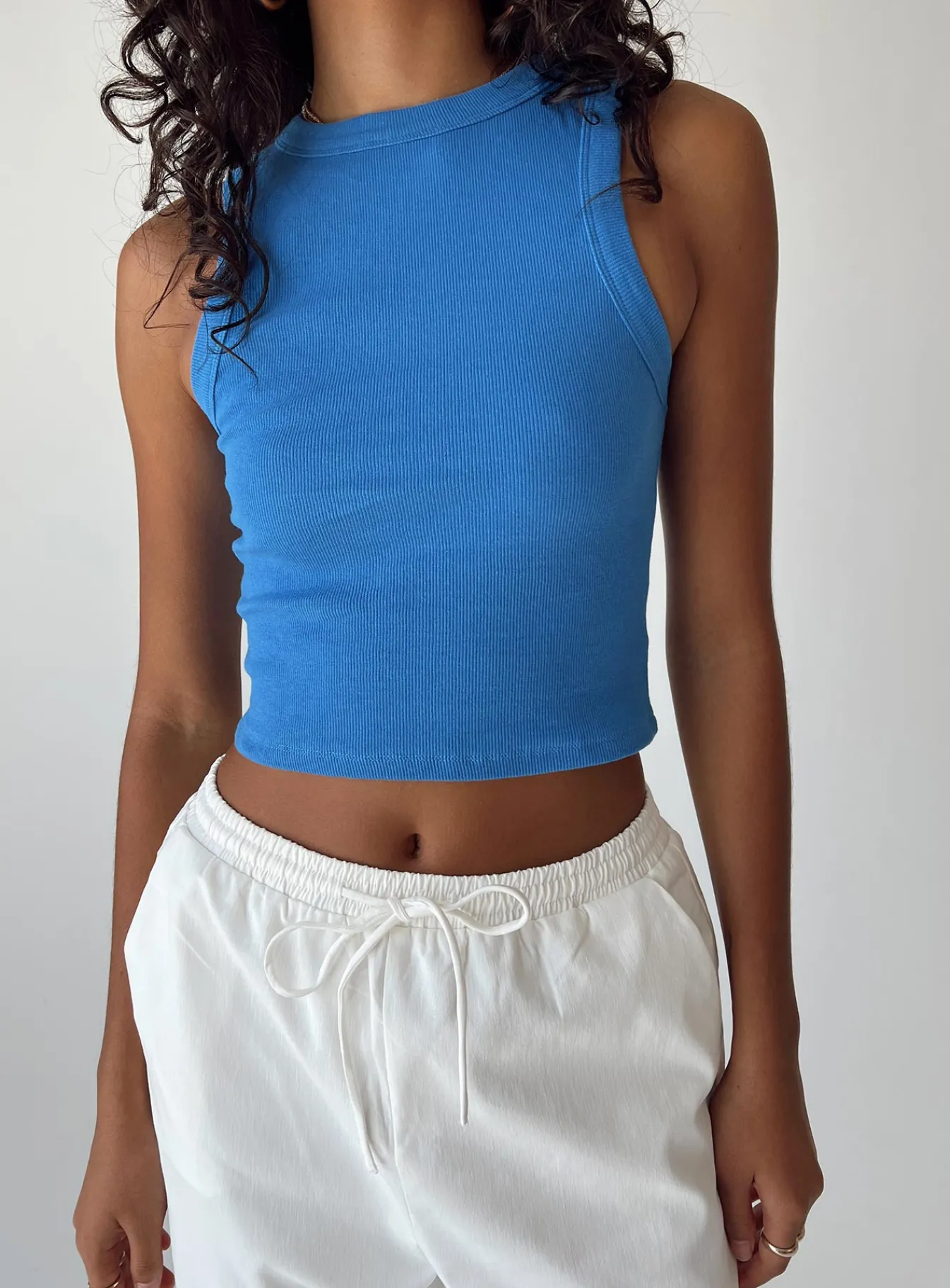 Princess Polly Ashland Top Blue Discount