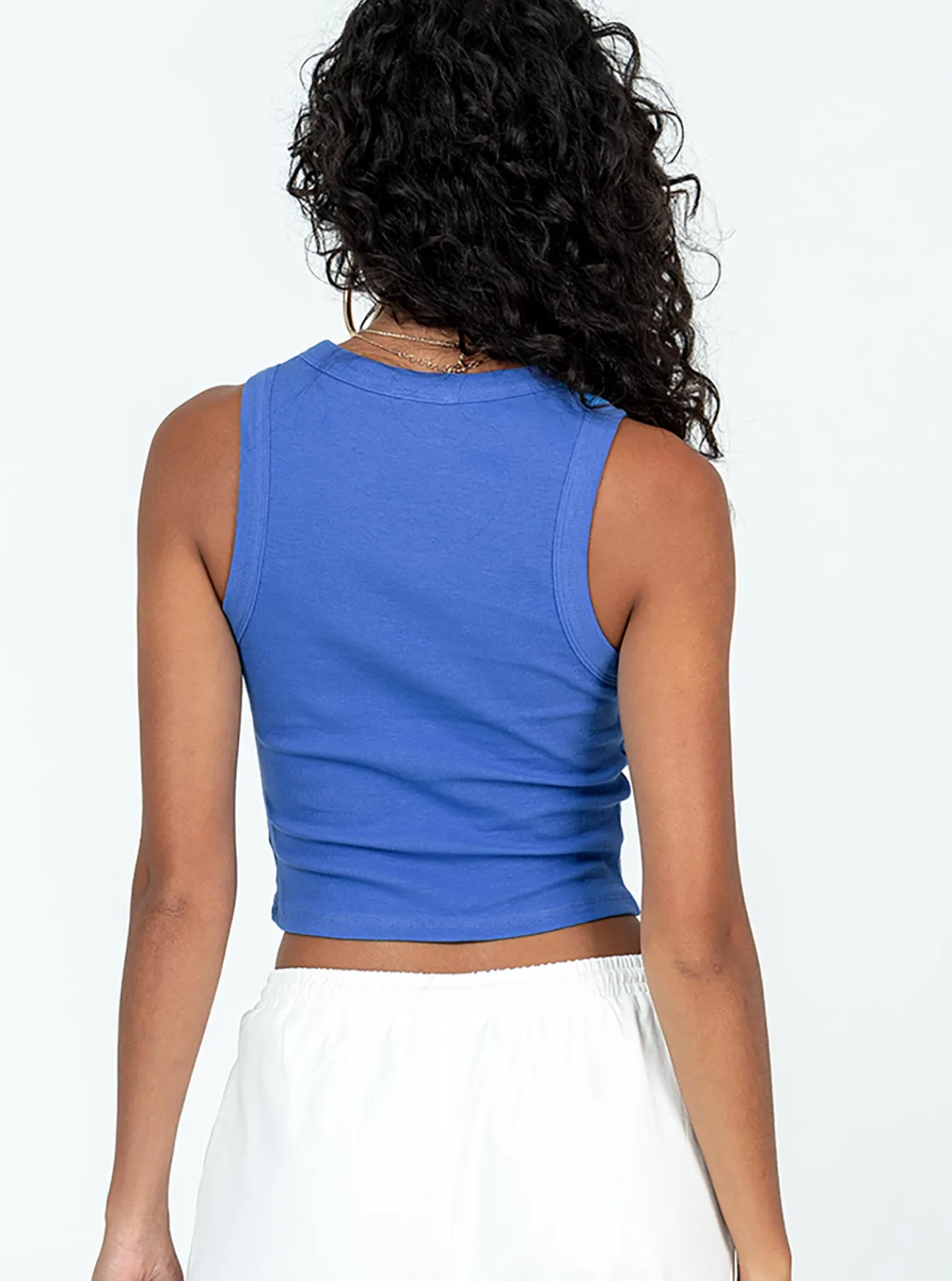 Princess Polly Ashland Top Blue Discount