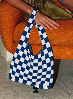 Princess Polly Ashten Bag/ White   Blue Store