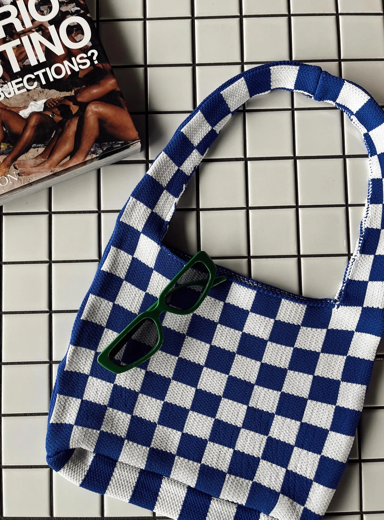 Princess Polly Ashten Bag/ White Blue Store