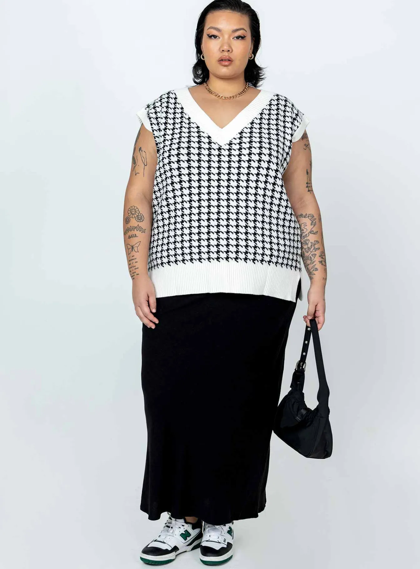 Princess Polly Ashton Sweater Vestcurve White Cheap