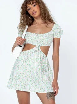 Princess Polly Asmaa Mini Dress  Yellow Online