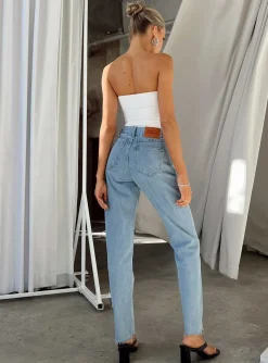 Princess Polly Aston Low Rise Slim Jean Denim Cheap