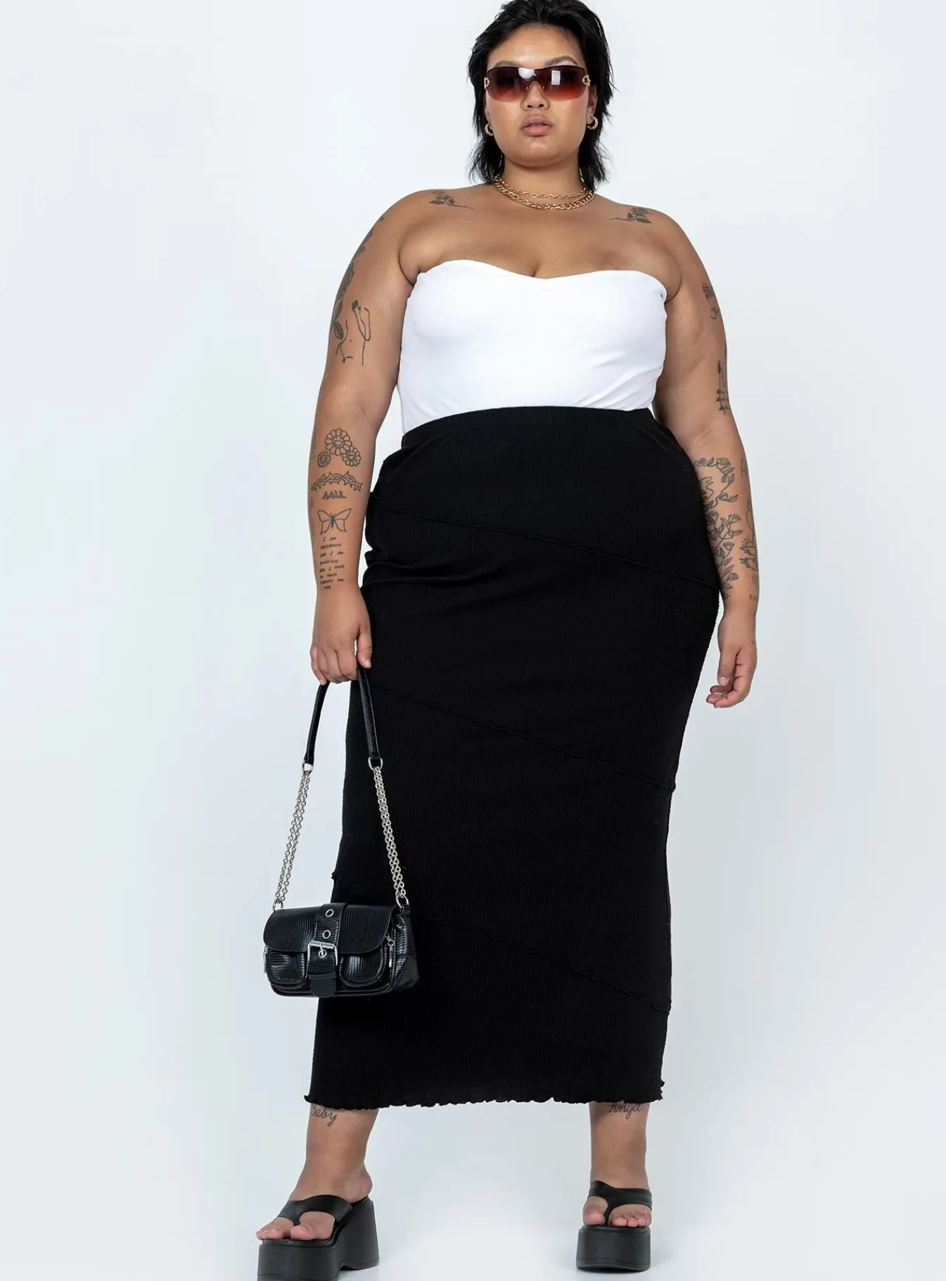 Princess Polly Aston Strapless Bodysuitcurve White Store