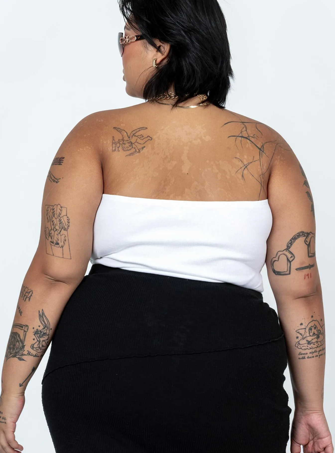 Princess Polly Aston Strapless Bodysuitcurve White Store