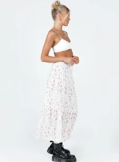 Princess Polly Athena Maxi Skirt White Sale