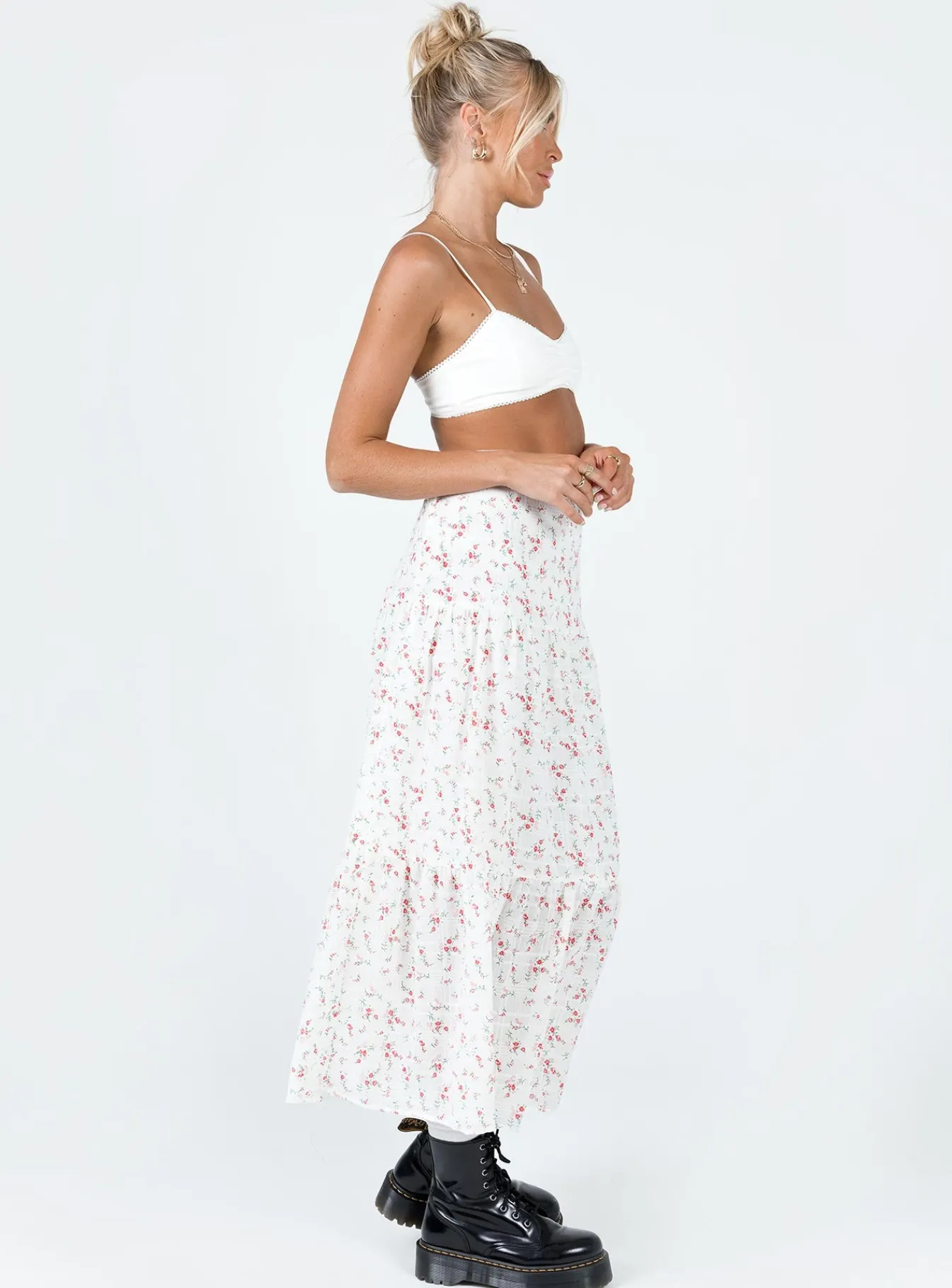 Princess Polly Athena Maxi Skirt White Sale